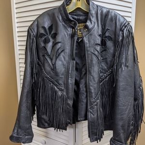 Vintage Barney's Leather Women's Leather Coat